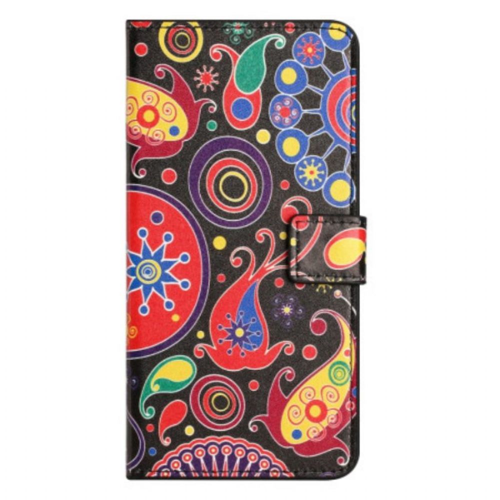 Folio-hoesje voor iPhone 15 Plus Galaxy-patroon