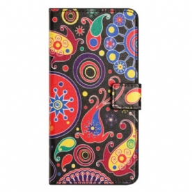 Folio-hoesje voor iPhone 15 Plus Galaxy-patroon