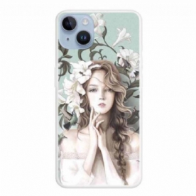 Hoesje voor iPhone 15 Plus Mooi Jong Meisje