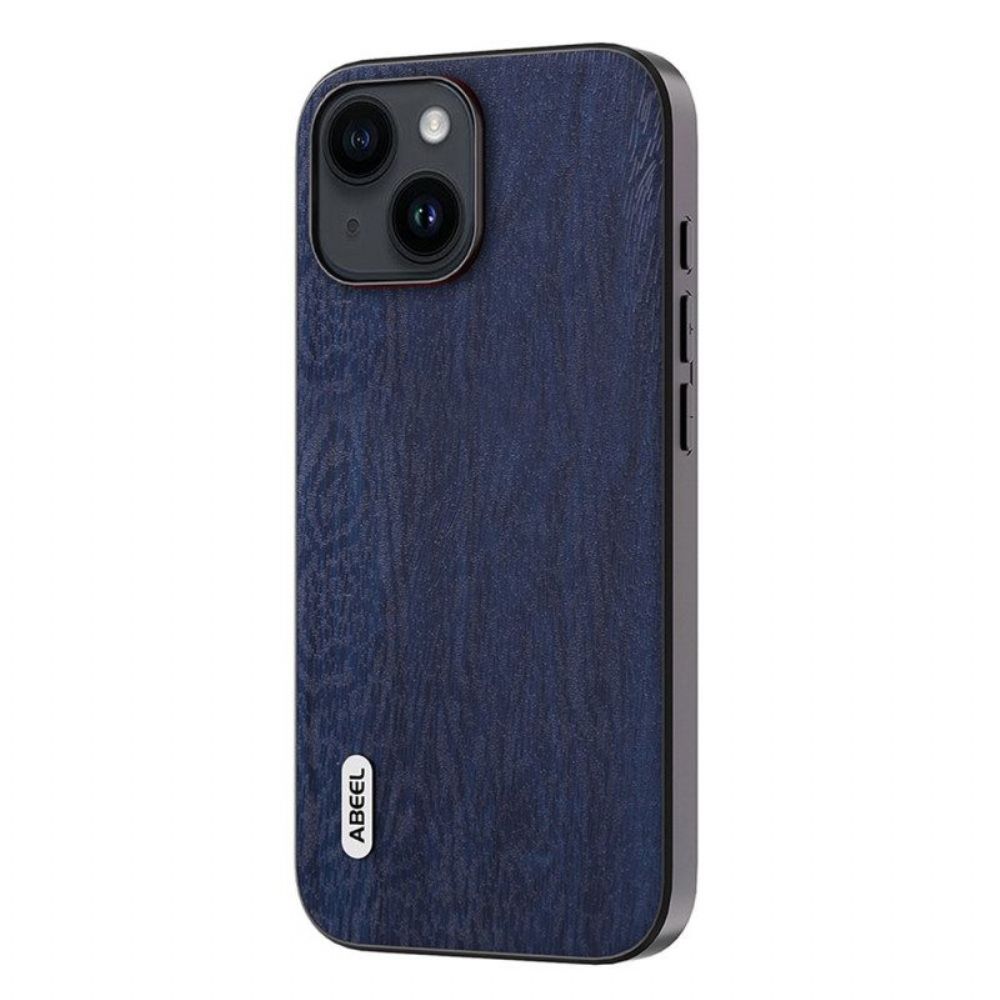 Hoesje voor iPhone 15 Plus Stijlvol Abeel-hout