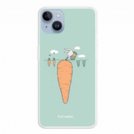 Telefoonhoesje voor iPhone 15 Plus Konijn In De Tuin