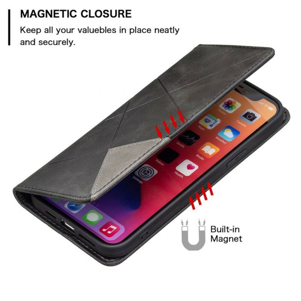 Bescherming Hoesje voor iPhone 13 Pro Max Folio-hoesje Artiestenstijl