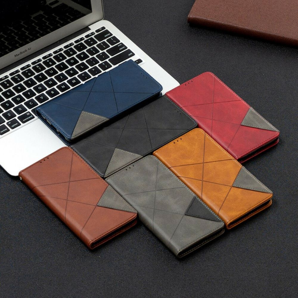 Bescherming Hoesje voor iPhone 13 Pro Max Folio-hoesje Artiestenstijl