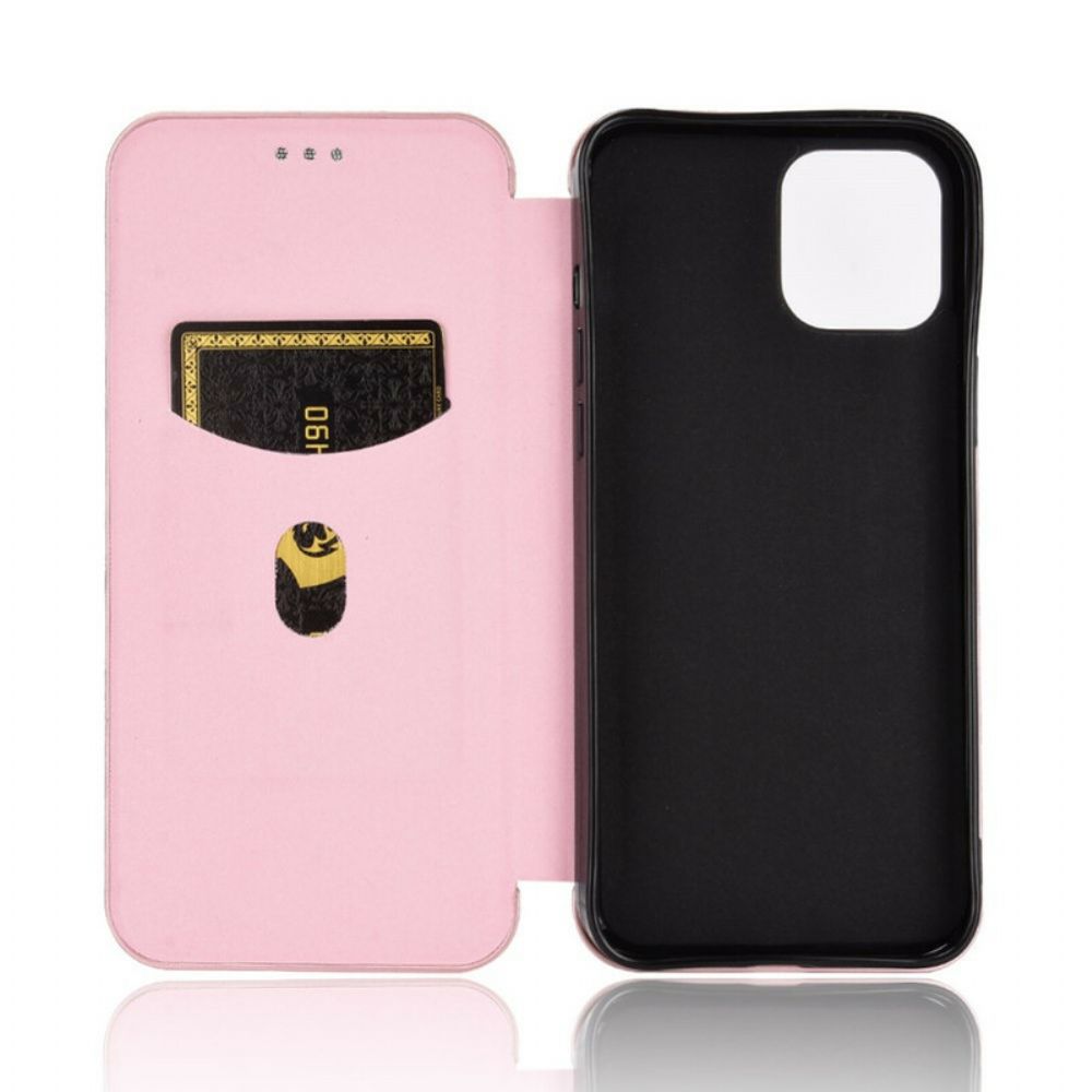 Bescherming Hoesje voor iPhone 13 Pro Max Folio-hoesje Koolstofvezel