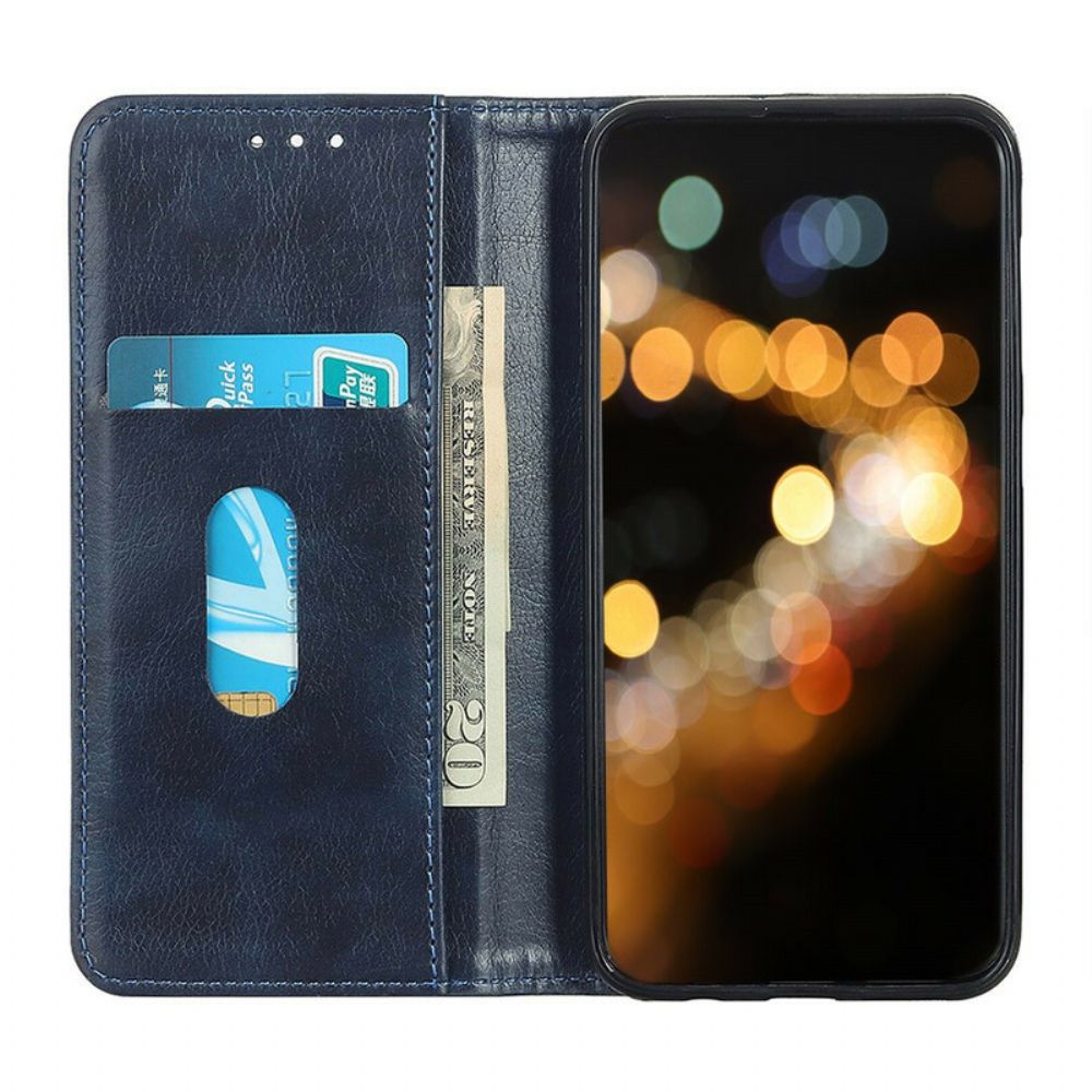 Bescherming Hoesje voor iPhone 13 Pro Max Folio-hoesje Litchi-leer Splitsen