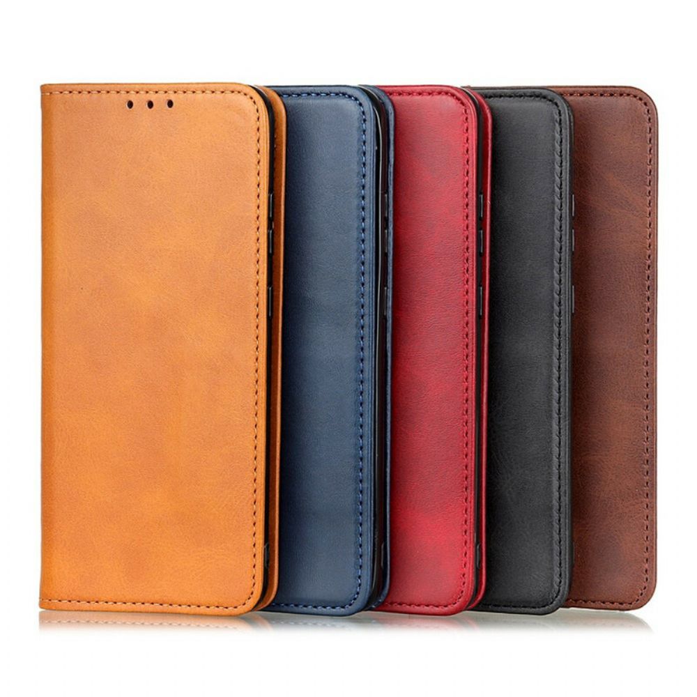 Bescherming Hoesje voor iPhone 13 Pro Max Folio-hoesje Litchi-leer Splitsen