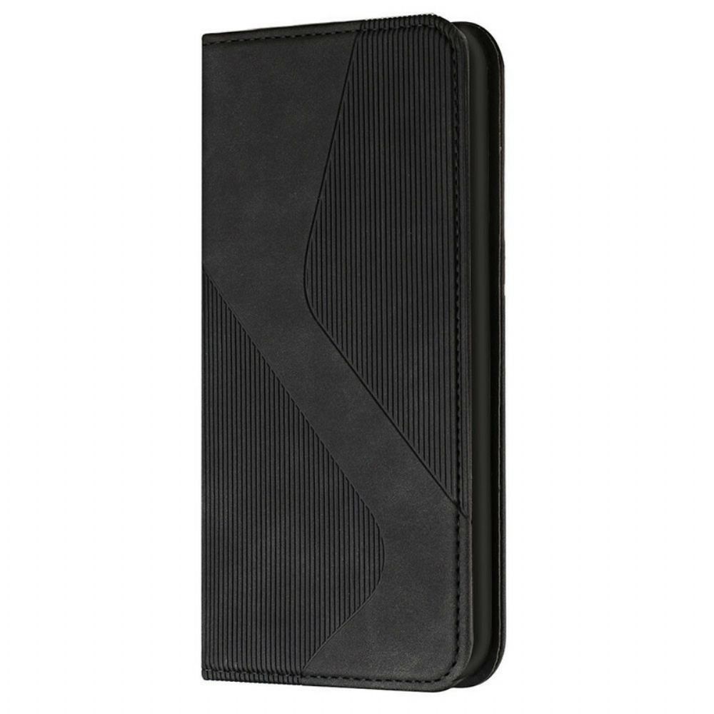 Bescherming Hoesje voor iPhone 13 Pro Max Folio-hoesje S-design Lederen Stijl