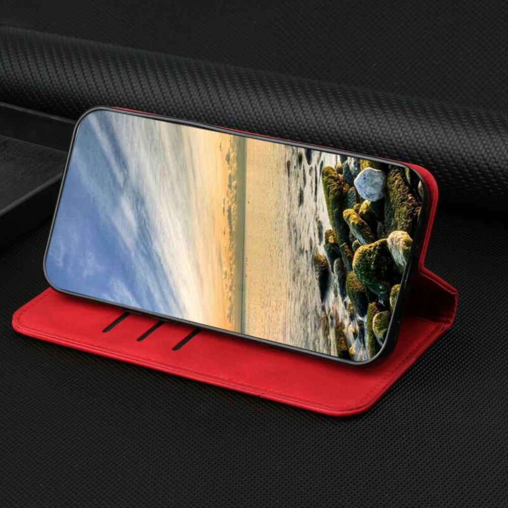 Bescherming Hoesje voor iPhone 13 Pro Max Folio-hoesje S-design Lederen Stijl