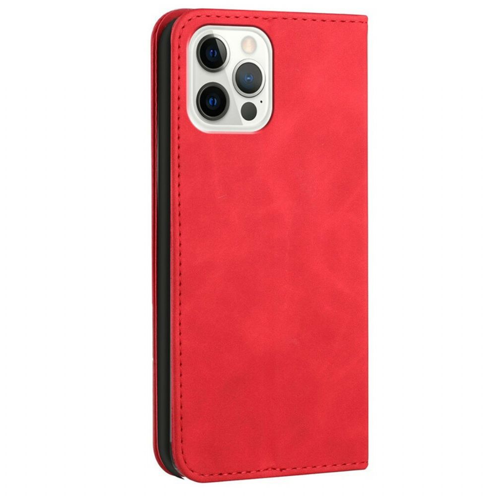 Bescherming Hoesje voor iPhone 13 Pro Max Folio-hoesje S-design Lederen Stijl