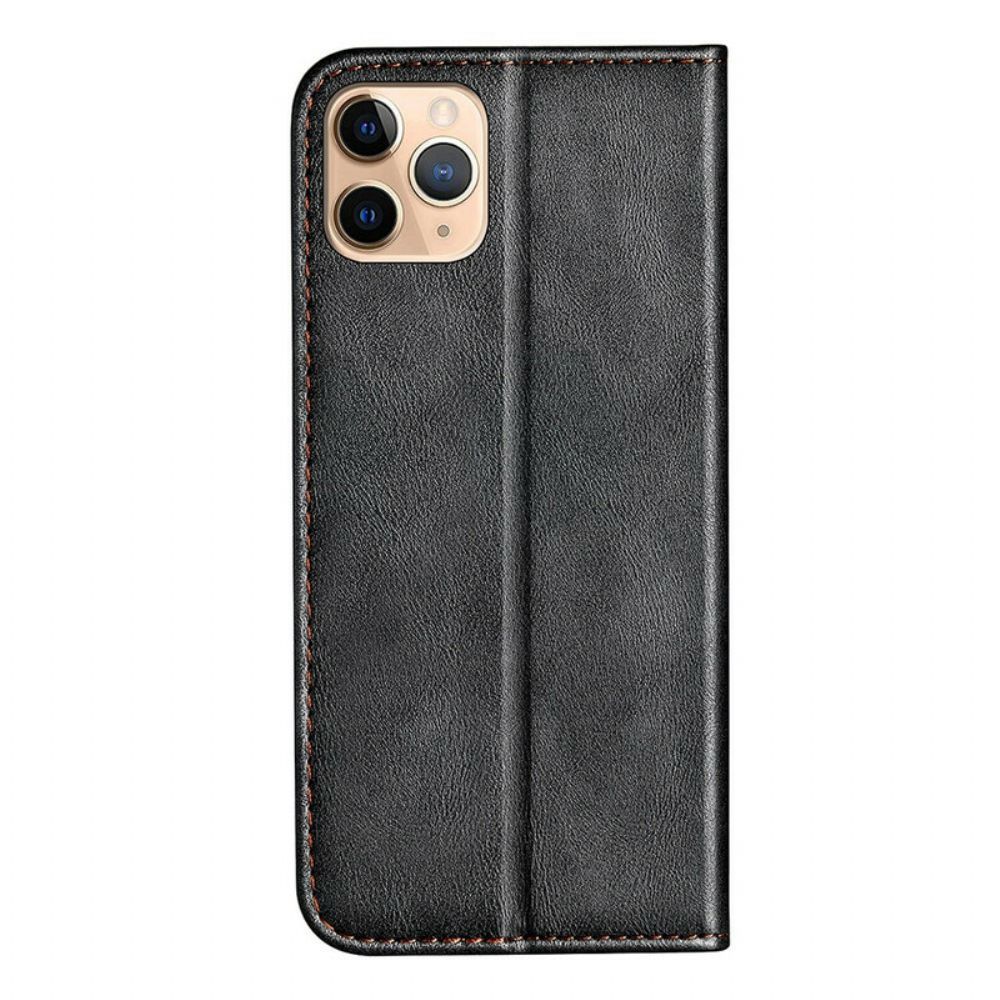 Bescherming Hoesje voor iPhone 13 Pro Max Folio-hoesje Tweekleurig Leereffect