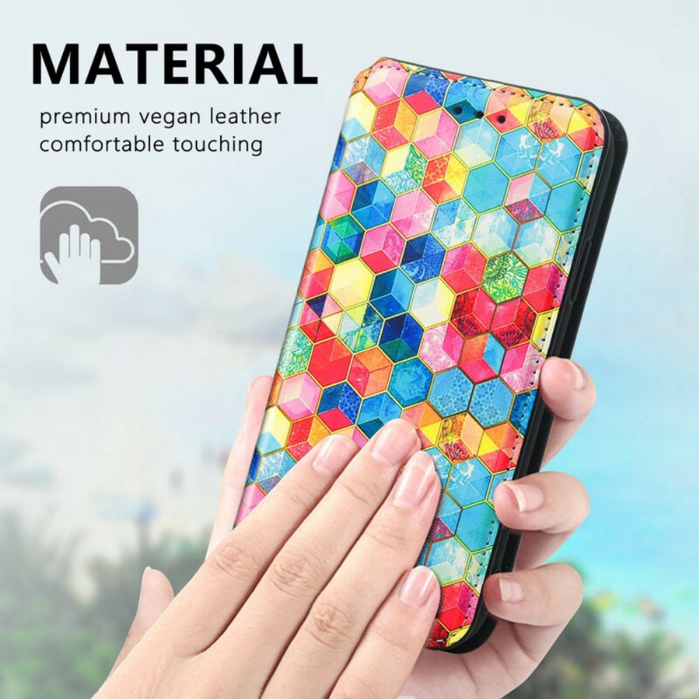 Bescherming Hoesje voor iPhone 13 Pro Max Folio-hoesje Verrassend Kleurrijk Patroon