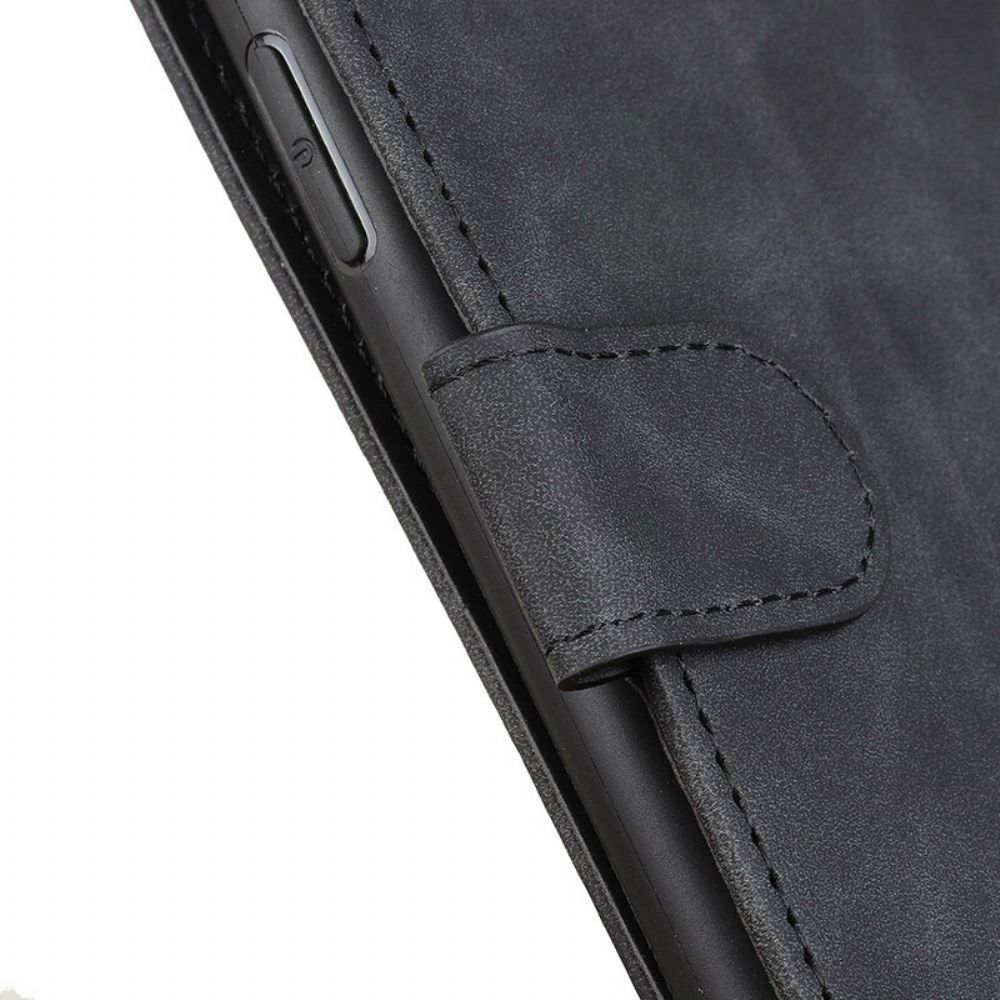 Flip Case voor iPhone 13 Pro Max Mat Vintage Leereffect Khazneh