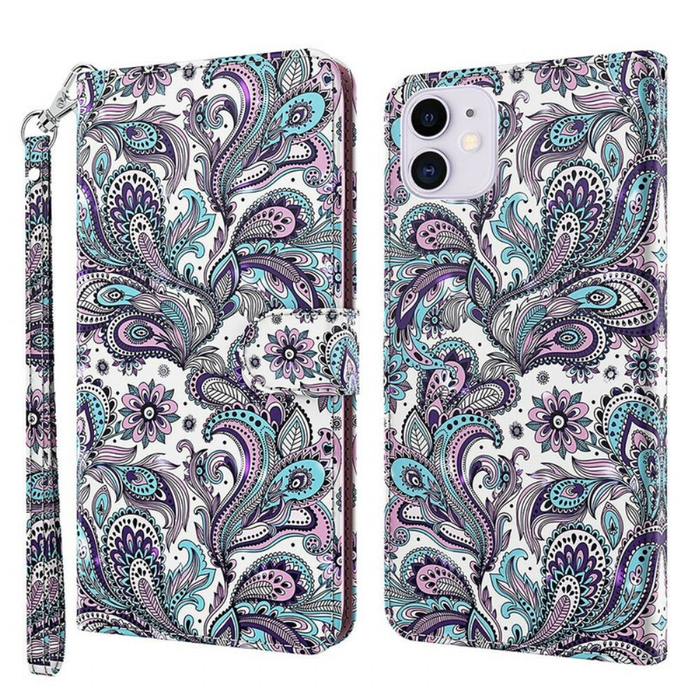 Folio-hoesje voor iPhone 13 Pro Max Bloemen Patronen