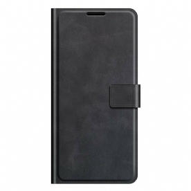 Folio-hoesje voor iPhone 13 Pro Max Extreem Slank Leereffect