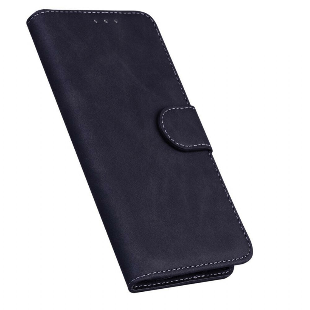 Folio-hoesje voor iPhone 13 Pro Max Leerstijl Naaien