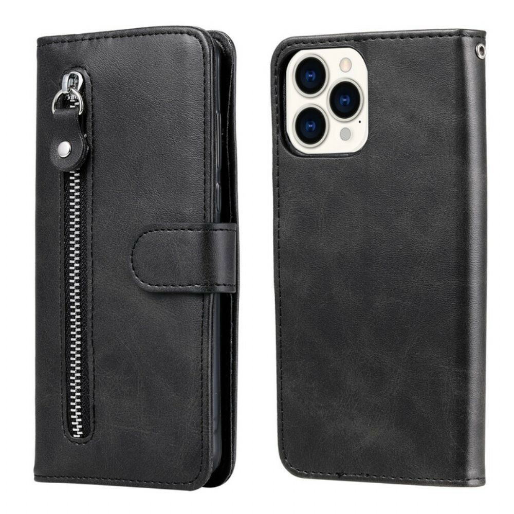 Folio-hoesje voor iPhone 13 Pro Max Vintage Portemonnee