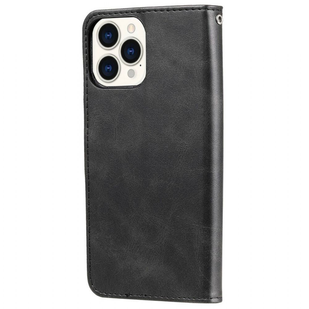 Folio-hoesje voor iPhone 13 Pro Max Vintage Portemonnee