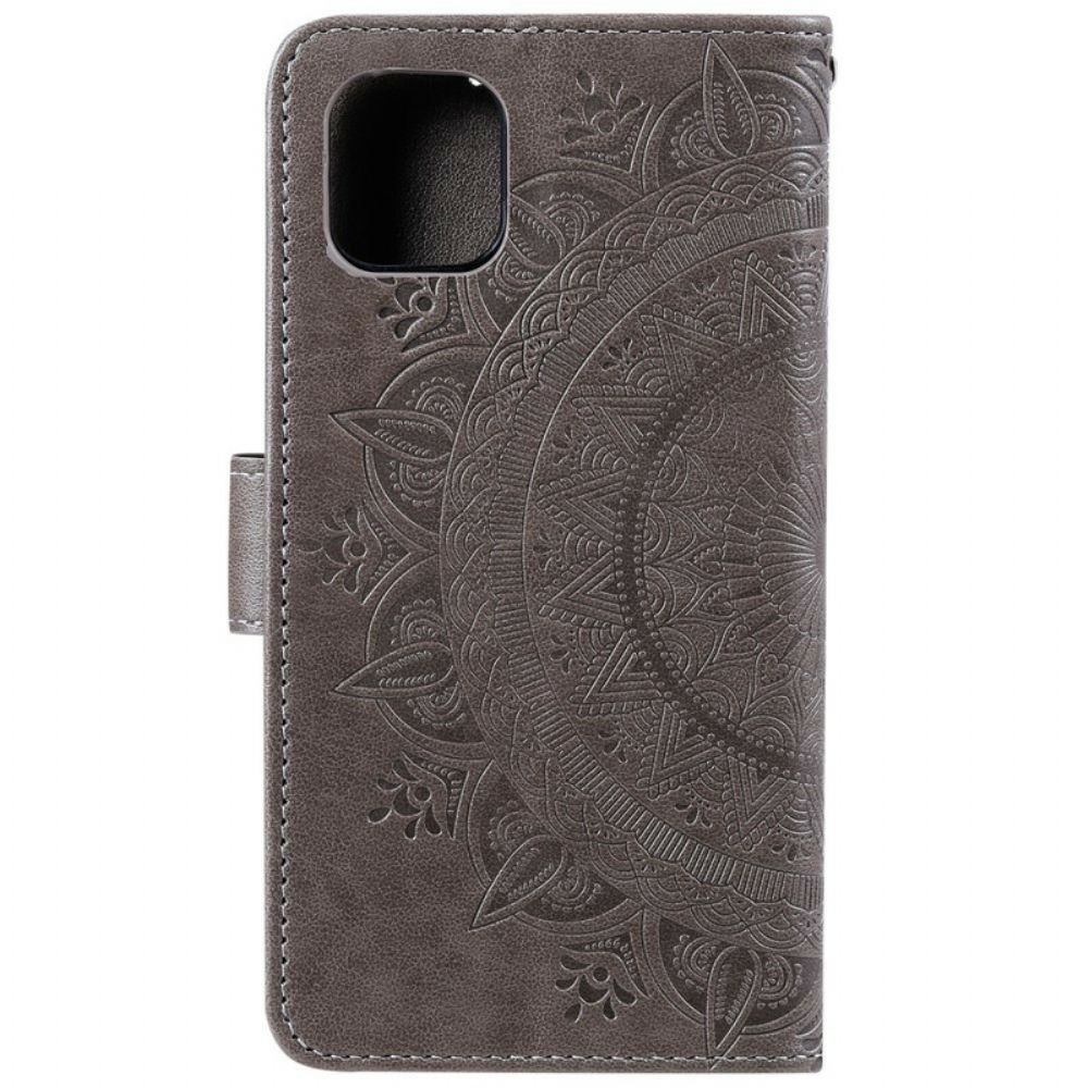 Folio-hoesje voor iPhone 13 Pro Max Zon Mandala