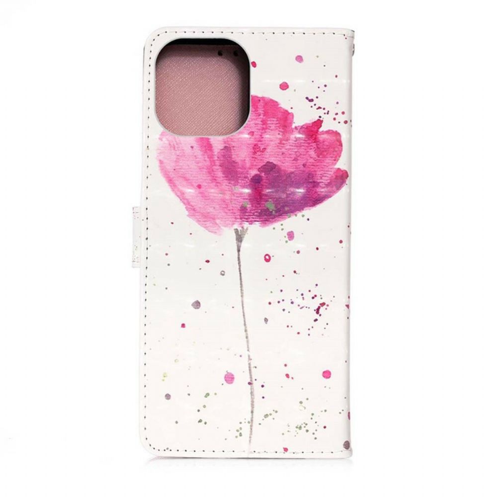 Hoesje Folio-hoesje voor iPhone 13 Pro Max Aquarel Halster