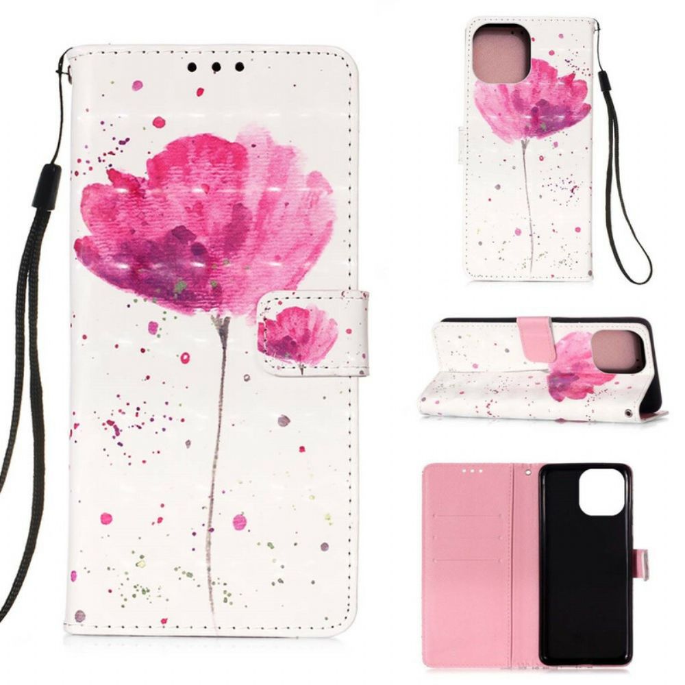 Hoesje Folio-hoesje voor iPhone 13 Pro Max Aquarel Halster