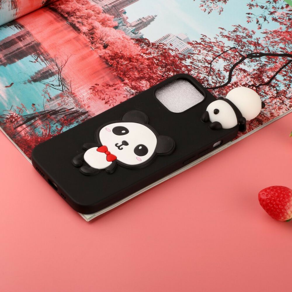 Hoesje voor iPhone 13 Pro Max De 3d-panda