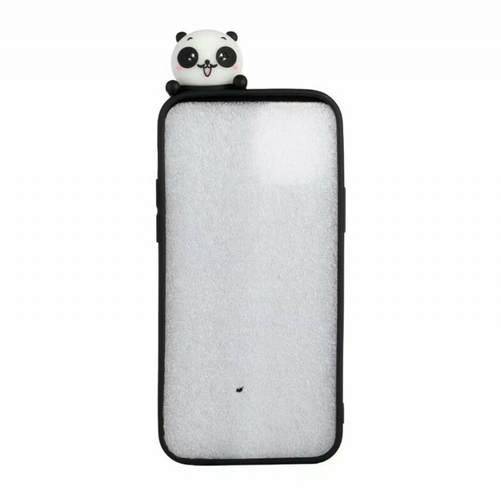 Hoesje voor iPhone 13 Pro Max 3d-panda's Op Bamboe