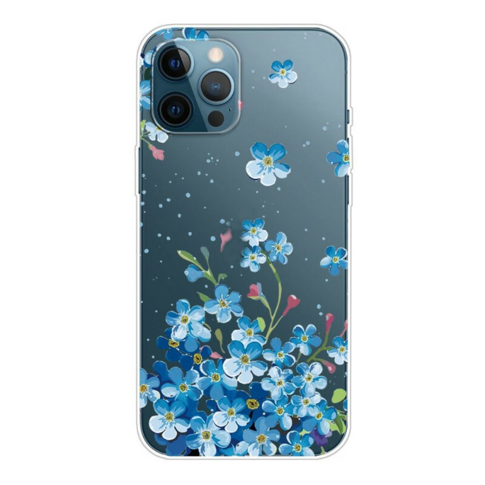 Hoesje voor iPhone 13 Pro Max Boeket Blauwe Bloemen