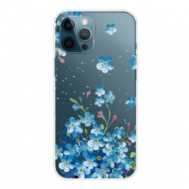 Hoesje voor iPhone 13 Pro Max Boeket Blauwe Bloemen