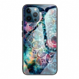 Hoesje voor iPhone 13 Pro Max Mandala Van Gehard Glas