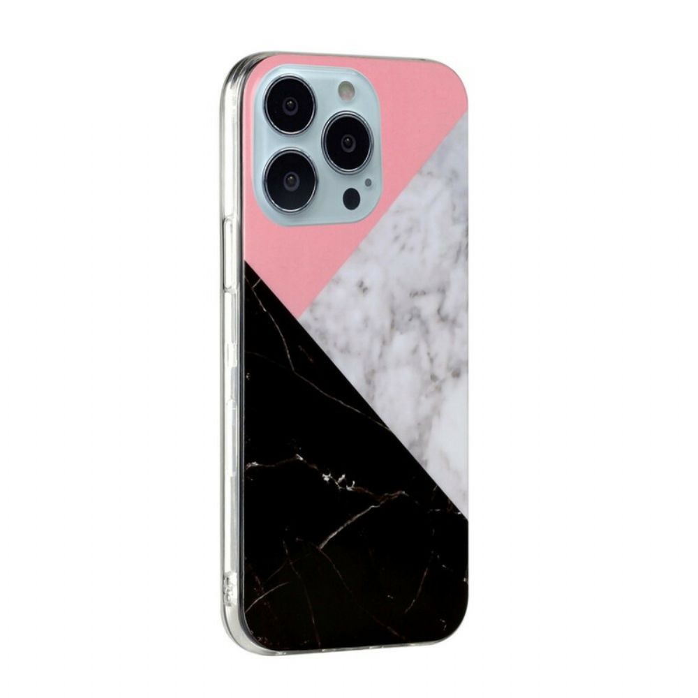 Hoesje voor iPhone 13 Pro Max Marmeren Geometrieën