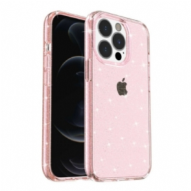 Hoesje voor iPhone 13 Pro Max Transparante Pailletten