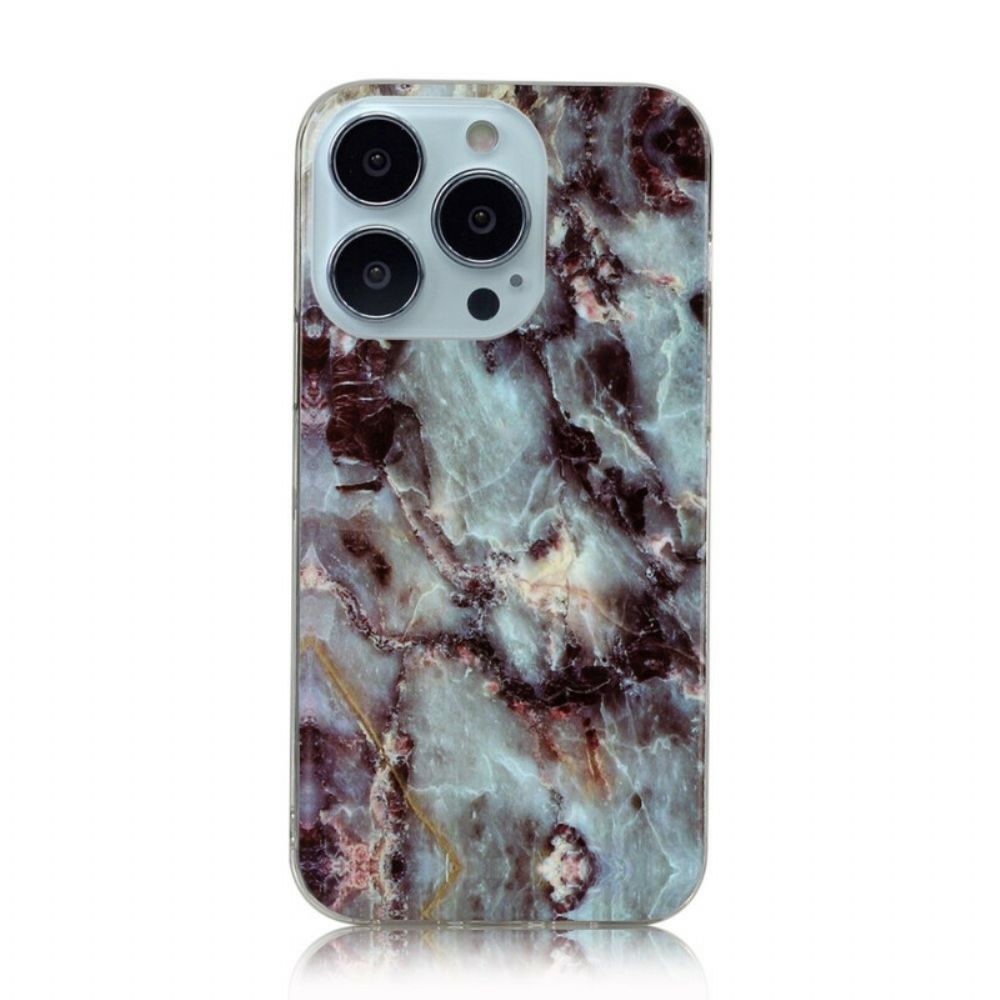 Hoesje voor iPhone 13 Pro Max Vereenvoudigd Marmer