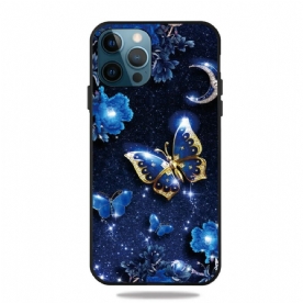 Hoesje voor iPhone 13 Pro Max Vlinder 's Nachts