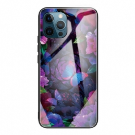 Hoesje voor iPhone 13 Pro Max Vlinders Van Gehard Glas Variatie