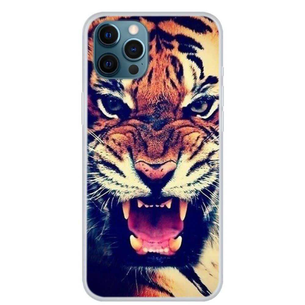 Hoesje voor iPhone 13 Pro Max Voorste Tijger