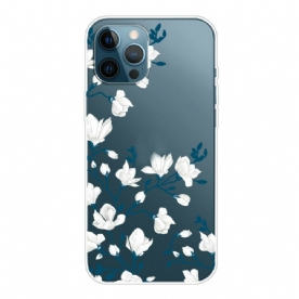 Hoesje voor iPhone 13 Pro Max Witte Bloemen