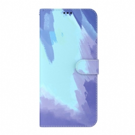 Leren Hoesje voor iPhone 13 Pro Max Aquarel