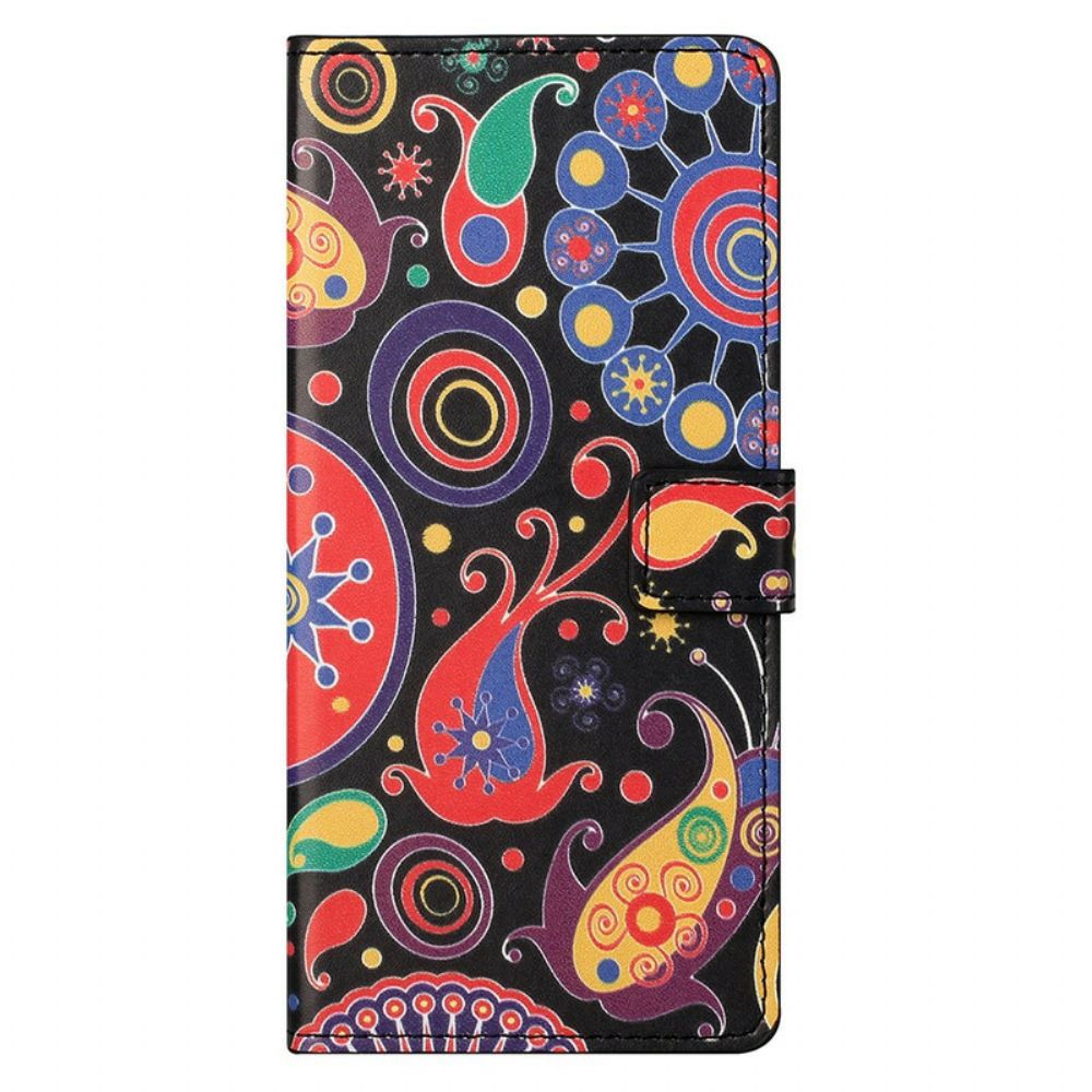 Leren Hoesje voor iPhone 13 Pro Max Galaxy-ontwerp