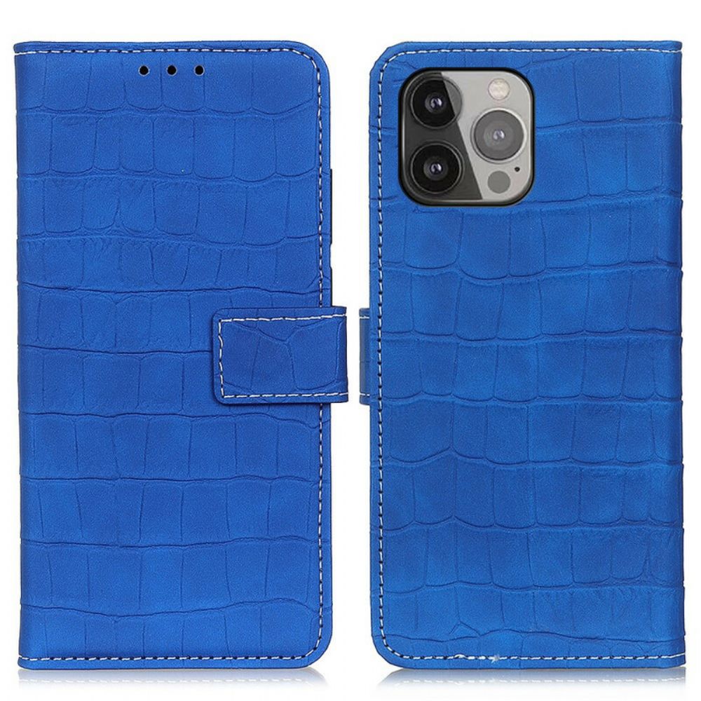 Leren Hoesje voor iPhone 13 Pro Max Krokodillenkracht