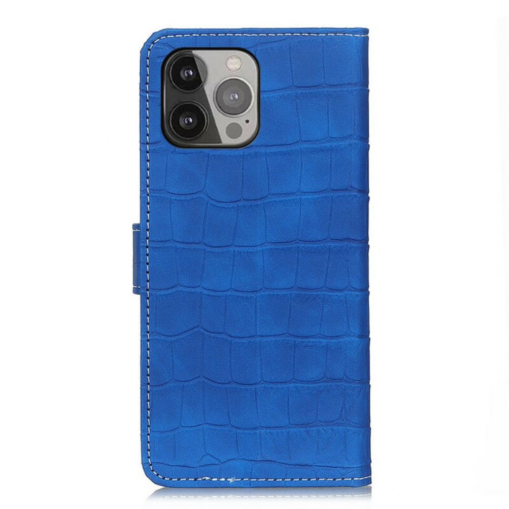 Leren Hoesje voor iPhone 13 Pro Max Krokodillenkracht