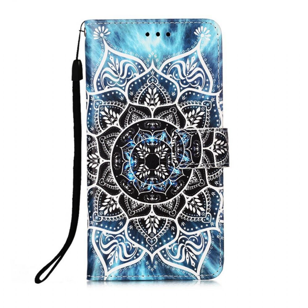 Leren Hoesje voor iPhone 13 Pro Max Mandala In De Lucht