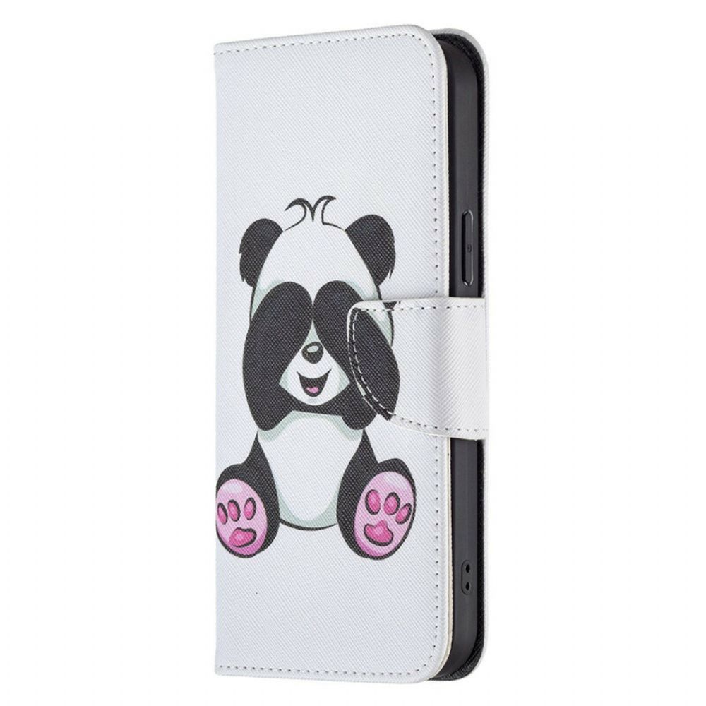 Leren Hoesje voor iPhone 13 Pro Max Pandaplezier