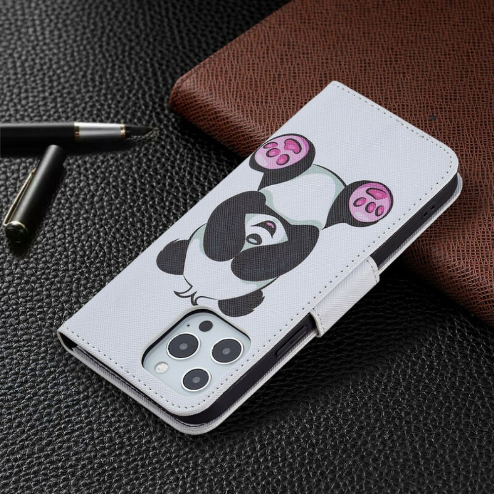 Leren Hoesje voor iPhone 13 Pro Max Pandaplezier