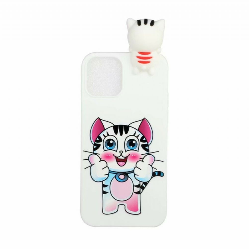 Telefoonhoesje voor iPhone 13 Pro Max 3d Leuke Kat