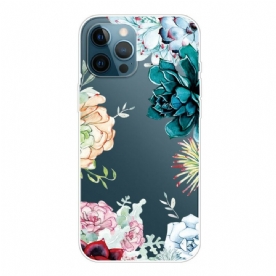 Telefoonhoesje voor iPhone 13 Pro Max Aquarel Bloemen