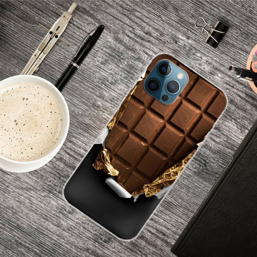 Telefoonhoesje voor iPhone 13 Pro Max Chocolade Flexibel