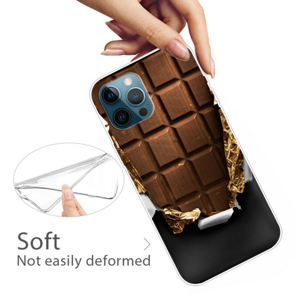 Telefoonhoesje voor iPhone 13 Pro Max Chocolade Flexibel