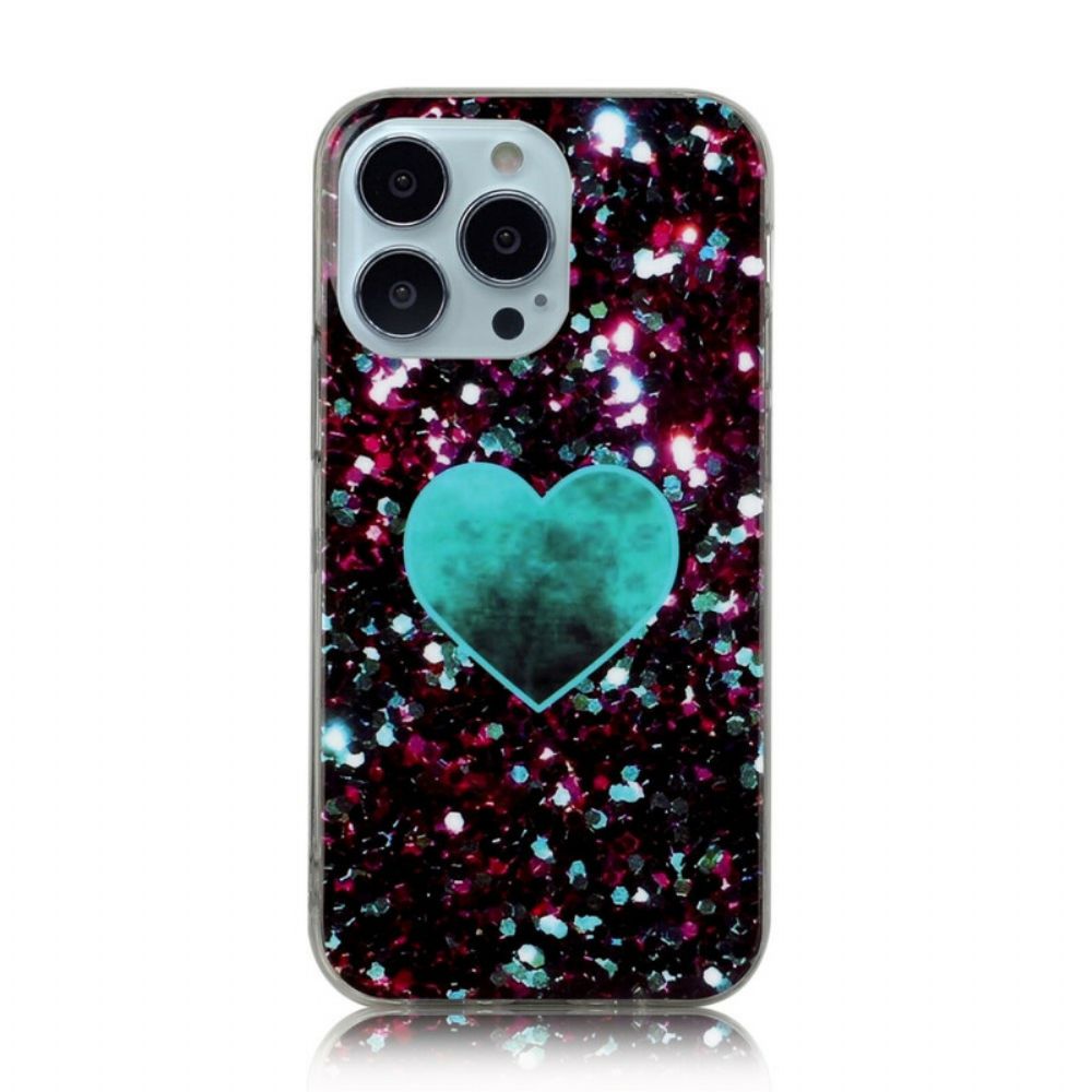 Telefoonhoesje voor iPhone 13 Pro Max Glitter Marmer