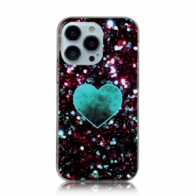 Telefoonhoesje voor iPhone 13 Pro Max Glitter Marmer