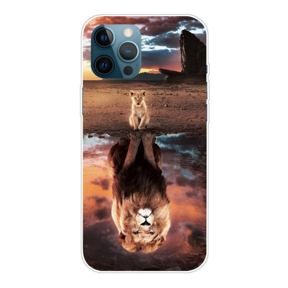 Telefoonhoesje voor iPhone 13 Pro Max Lion Cub Dream